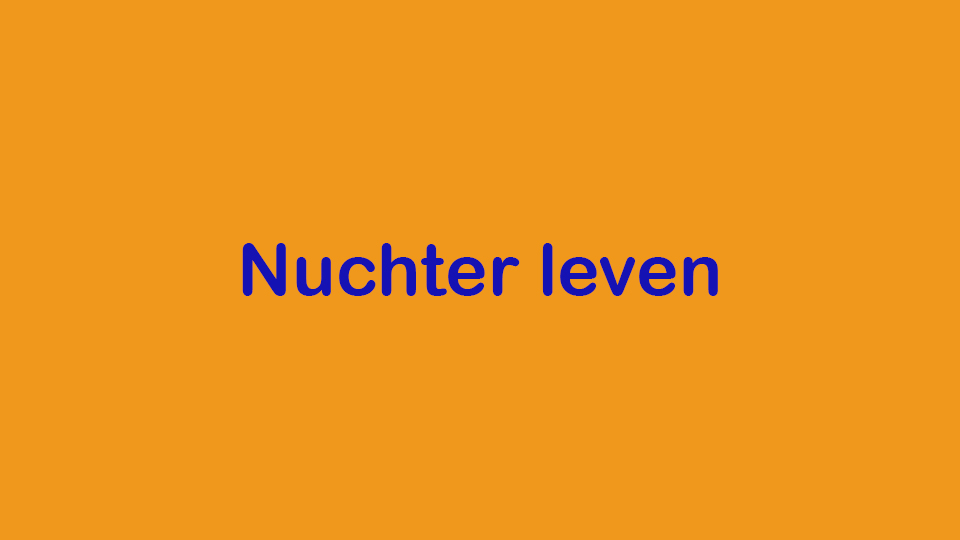 AA nuchter leven